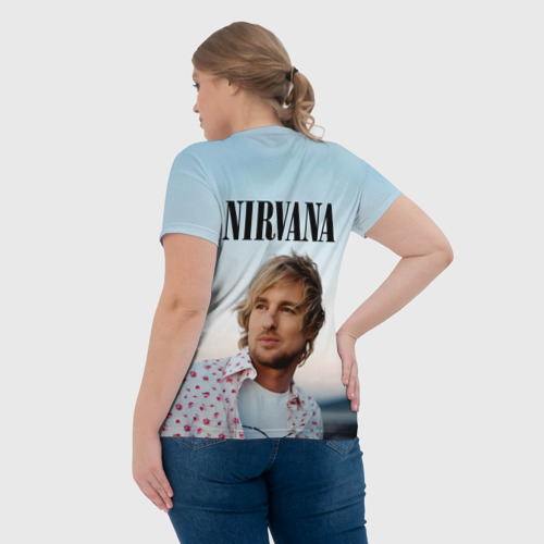 Женская футболка 3D Тру фанат Nirvana - Оуэн Уилсон, цвет 3D печать - фото 7