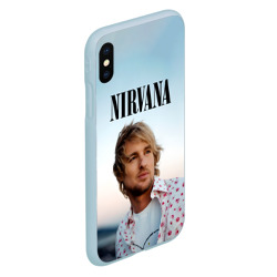 Чехол для iPhone XS Max матовый Тру фанат Nirvana - Оуэн Уилсон - фото 2