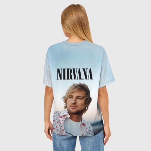Женская футболка oversize 3D Тру фанат Nirvana - Оуэн Уилсон, цвет 3D печать - фото 4