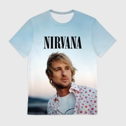 Мужская футболка 3D Тру фанат Nirvana - Оуэн Уилсон