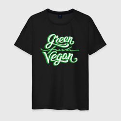 Green vegan – Футболка из хлопка с принтом купить со скидкой в -20%