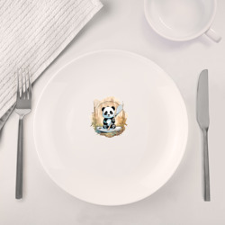 Набор: тарелка + кружка Панда сапсёрфер - фото 2