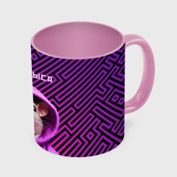 Кружка с полной запечаткой Крыса в толстовке - да я крыса