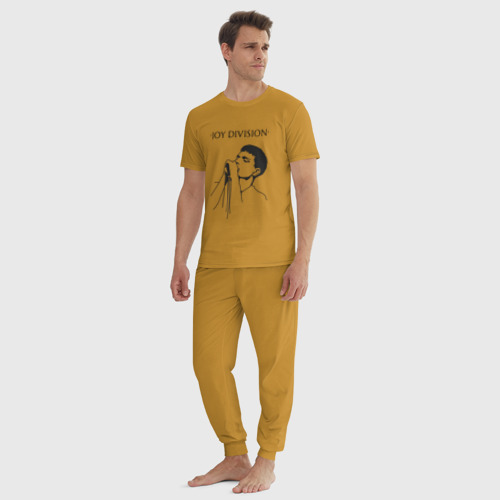 Мужская пижама хлопок с принтом Йен Кёртис Joy Division, вид сбоку #3