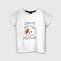 Детская футболка хлопок David Meowie
