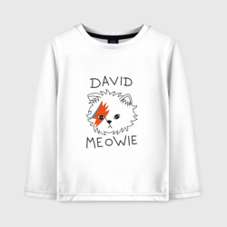 Детский лонгслив хлопок David Meowie