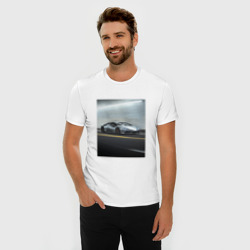 Мужская футболка хлопок Slim Авто в режиме скорости - фото 2