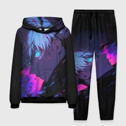 Мужской костюм с толстовкой 3D Сатору Годжо - Магическая битва - неон