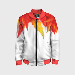 Детский бомбер 3D Maple leaves stile