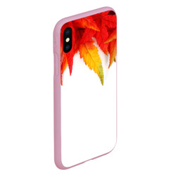 Чехол для iPhone XS Max матовый Maple leaves stile - фото 2