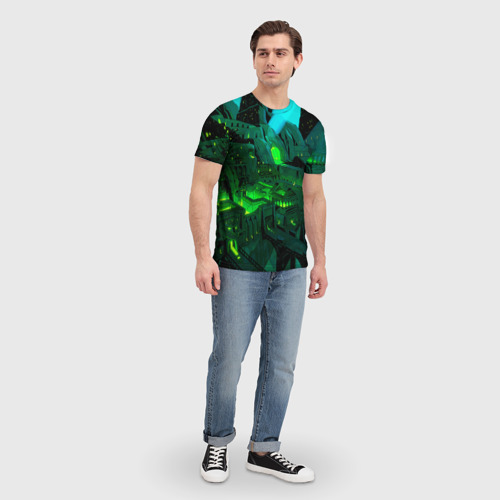 Мужская футболка 3D Зелёный город, цвет 3D печать - фото 5