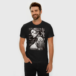 Мужская футболка хлопок Slim Девушка богиня заката - фото 2