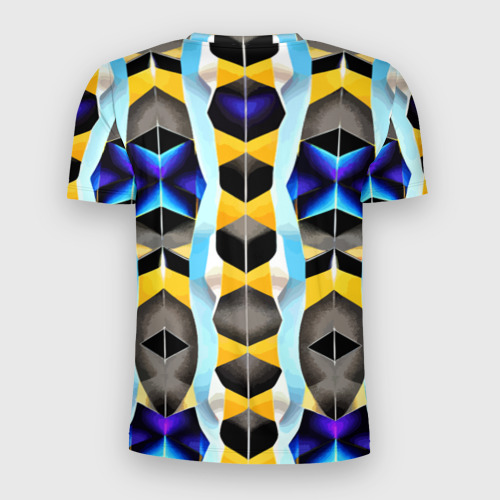 Мужская футболка 3D Slim Vanguard geometric pattern - neural network, цвет 3D печать - фото 2