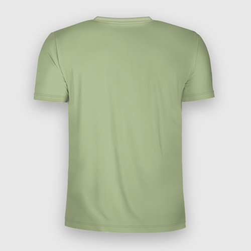 Мужская футболка 3D Slim Болотный однотонный, цвет 3D печать - фото 2