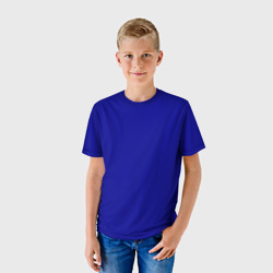 Детская футболка 3D Тёмный ультрамариновый - фото 2