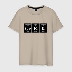 Мужская футболка хлопок Geek химические элементы