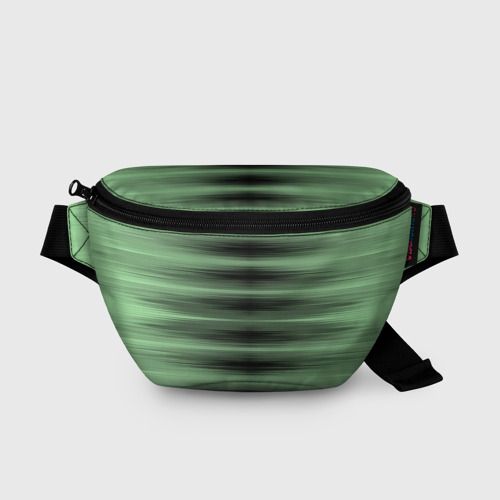 Поясная сумка 3D Зеленый полосатый градиент