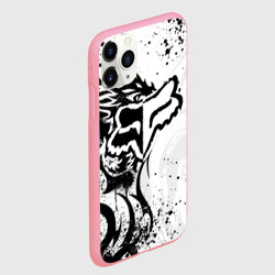 Чехол для iPhone 11 Pro Max матовый Fox motocross - белый дракон - фото 2
