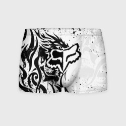 Мужские трусы 3D Fox motocross - белый дракон