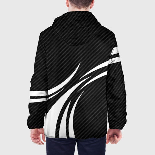 Мужская куртка 3D Fox carbon line - white, цвет 3D печать - фото 5
