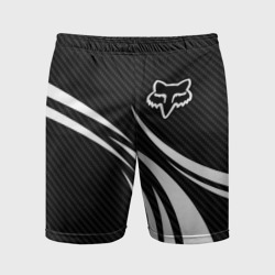 Мужские шорты спортивные Fox carbon line - white