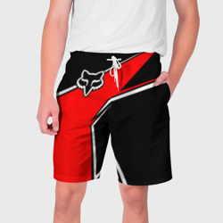 Мужские шорты 3D Fox мотокросс - красный