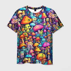 Кислотные психоделические грибы – Мужская футболка 3D с принтом купить со скидкой в -26%