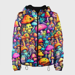 Женская куртка 3D Кислотные психоделические грибы
