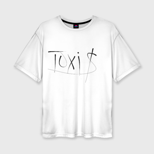 Женская футболка oversize 3D Toxis, цвет 3D печать