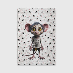 Обложка для паспорта матовая кожа Зомби - крыса