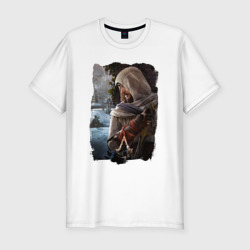 Мужская футболка хлопок Slim Assassins Creed Mirage Асасин Крид Мираж