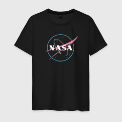 Светящаяся мужская футболка Космос: лого NASA