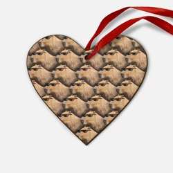 Деревянная игрушка Сердце Крутая капибара - мем