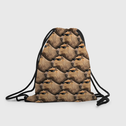 Рюкзак-мешок 3D Крутая капибара - мем