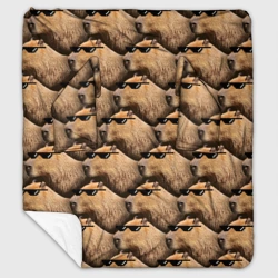 Плед с рукавами Крутая капибара - мем