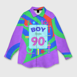 Мужская рубашка oversize 3D Мальчик из 90-х