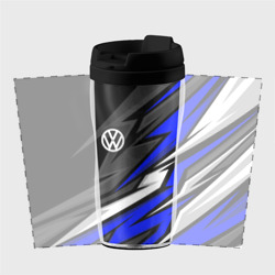 Термокружка-непроливайка Volkswagen - Синяя абстракция - фото 2