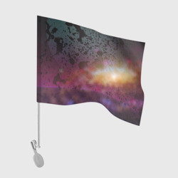 Флаг для автомобиля Футболка абстрактный космос