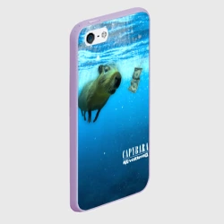 Чехол для iPhone 5/5S матовый Капибара - Нирвана - фото 2