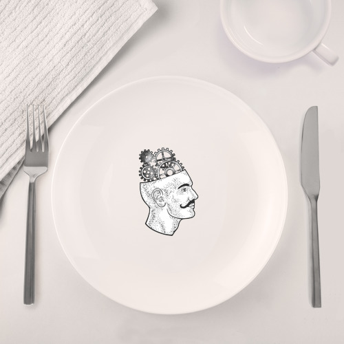 Набор: тарелка + кружка Механический мозг - фото 4
