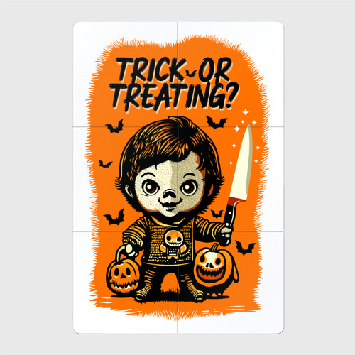 Магнитный плакат 2Х3 Хэллоуин: Trick or treating?