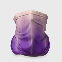 Бандана-труба 3D Фиолетовый градиент в полоску