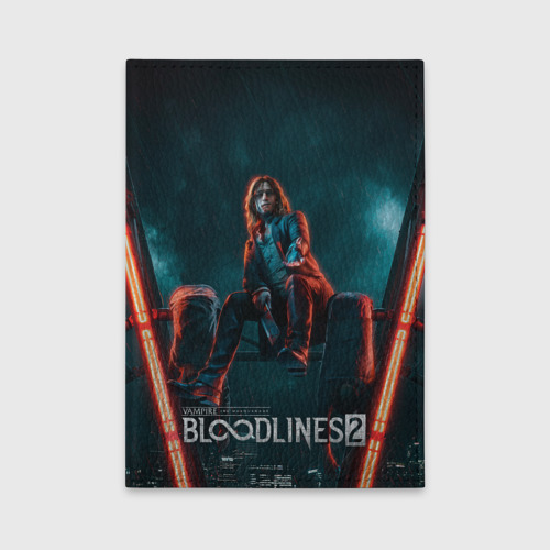 Обложка для автодокументов Мистер Дамп Vampire the Masquerade bloodlines 2, цвет голубой