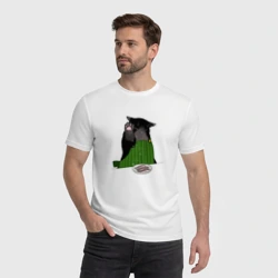 Мужская футболка хлопок Кот повар - фото 2