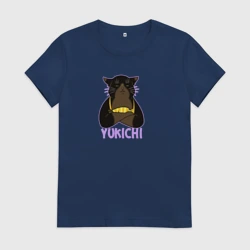 Женская футболка хлопок Кот мастер на все лапки - домохозяин