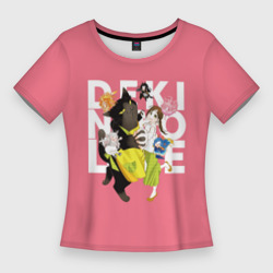Женская футболка 3D Slim Юкичи и Саку - кот мастер на все лапки