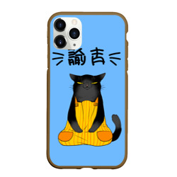 Чехол для iPhone 11 Pro Max матовый Кот в фартуке