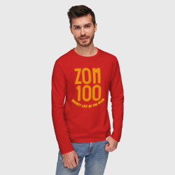 Мужской лонгслив хлопок Zom 100 logo - фото 2