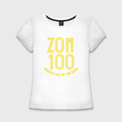 Женская футболка хлопок Slim Zom 100 logo