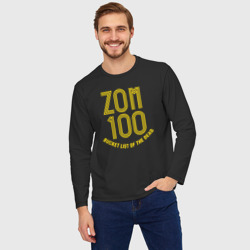 Мужской лонгслив oversize хлопок Zom 100 logo - фото 2